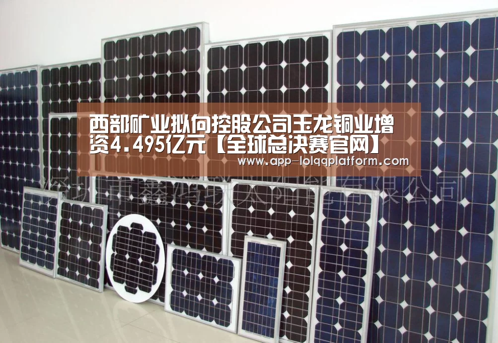 西部矿业拟向控股公司玉龙铜业增资4.495亿元【全球总决赛官网】(图1) 英雄联盟世界赛